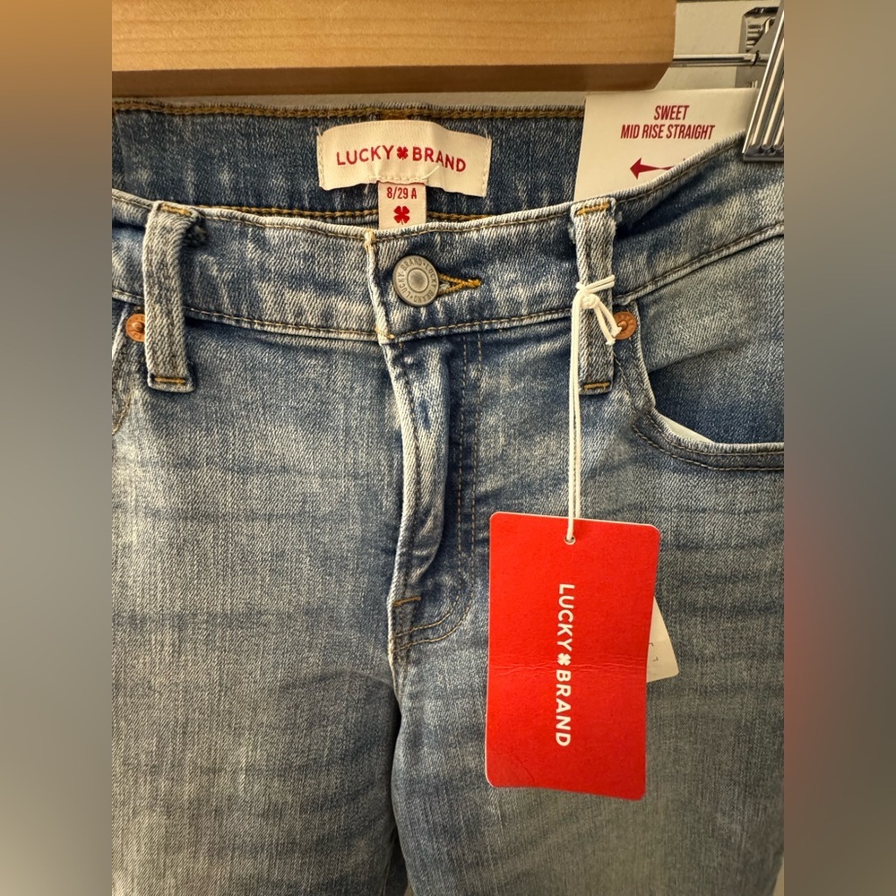 Lucky Brand Blue Straight Leg Jeans - Picture 3 of 5